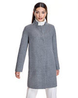 Microcheck Cashmere Coat