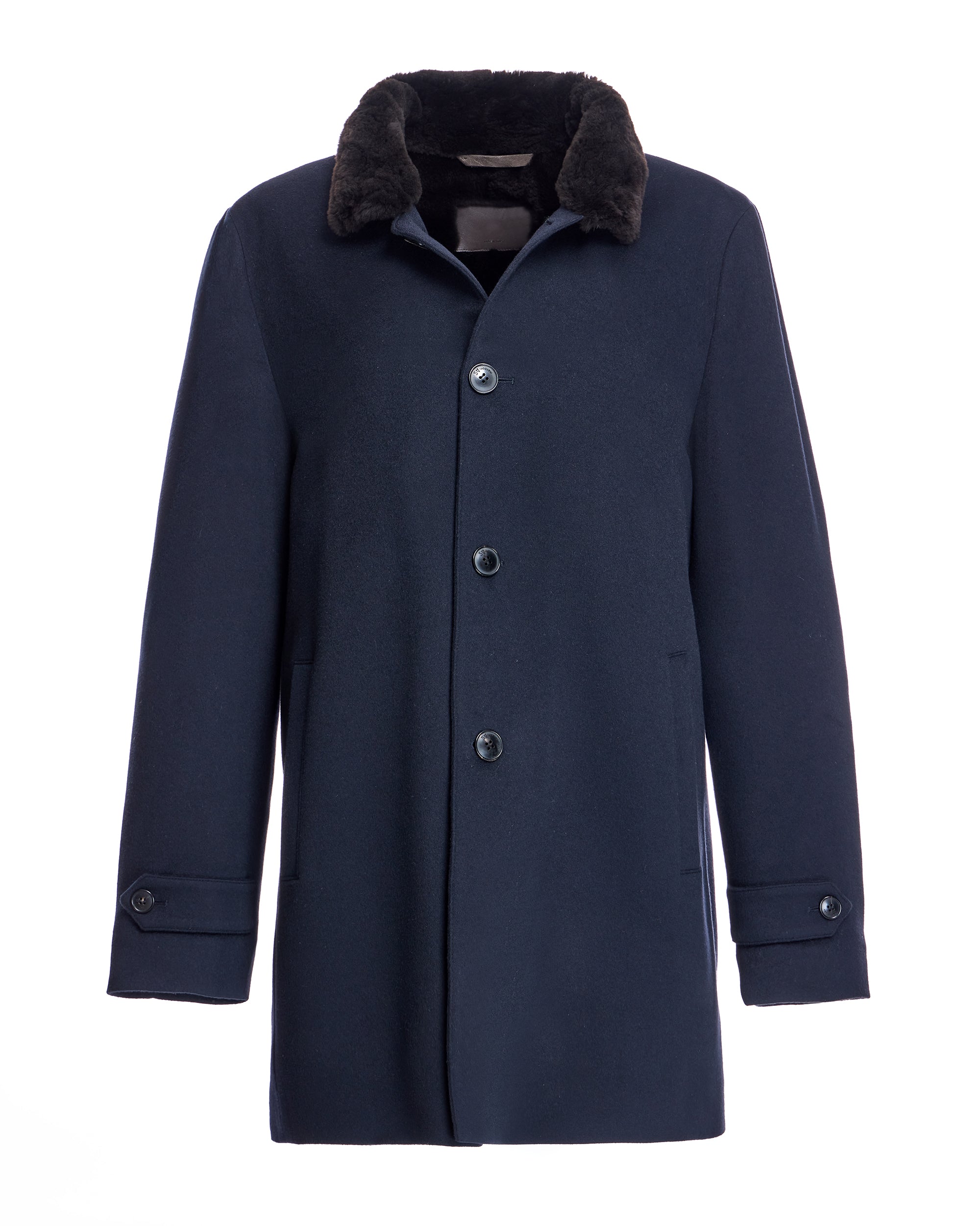 Men's Cashmere Jacket with Nutria Lining