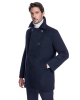Men's Wool Quilted Lined Peacoat