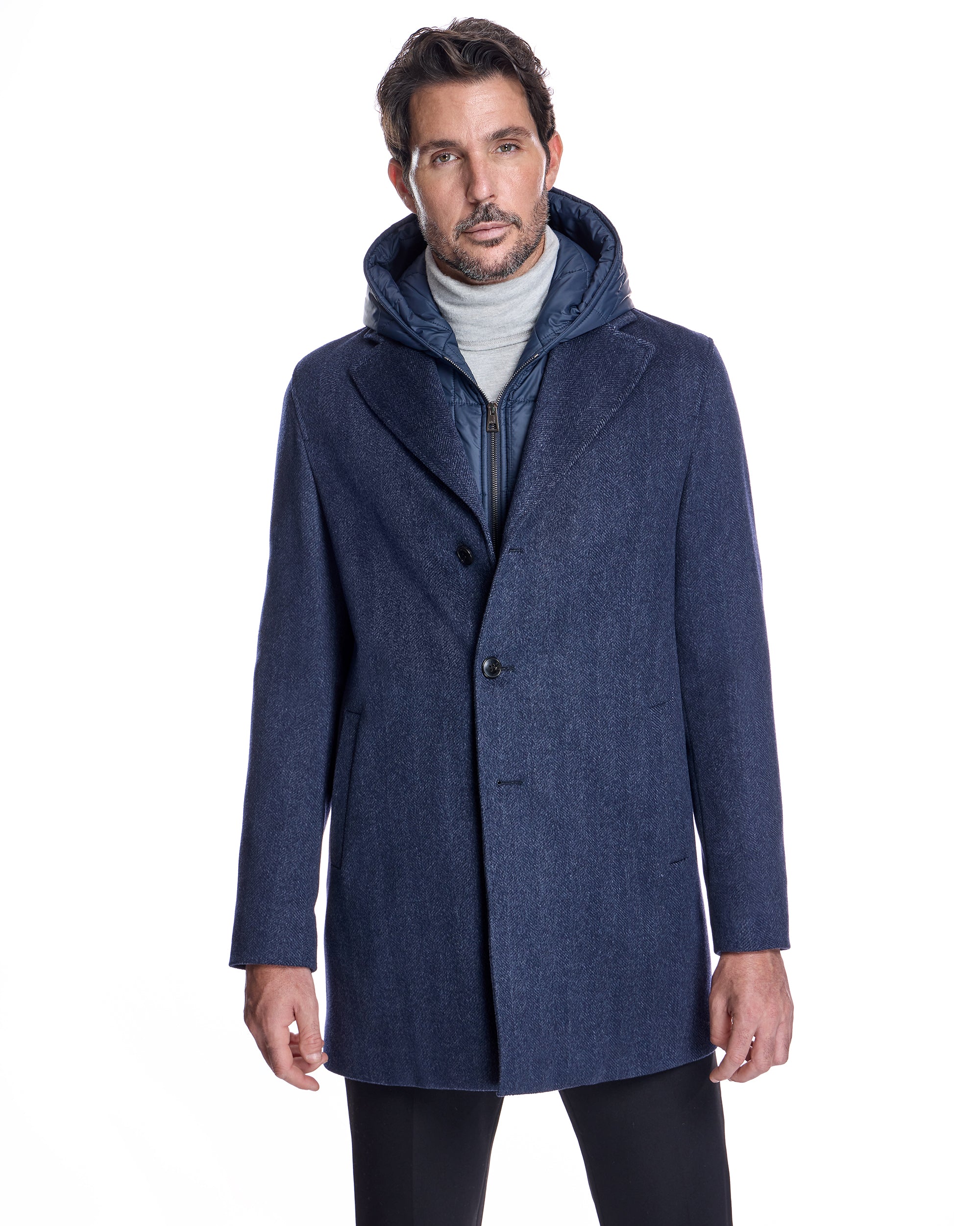 Men's Hooded Wool Jacket