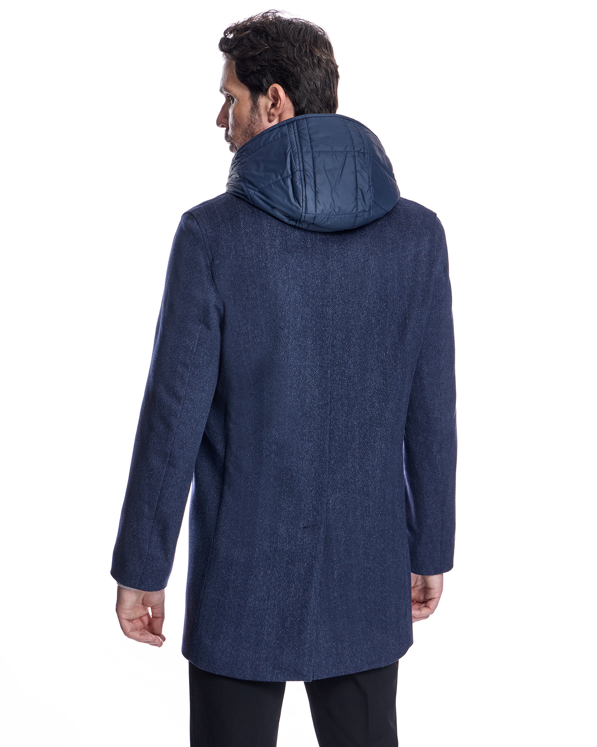 Men's Hooded Wool Jacket