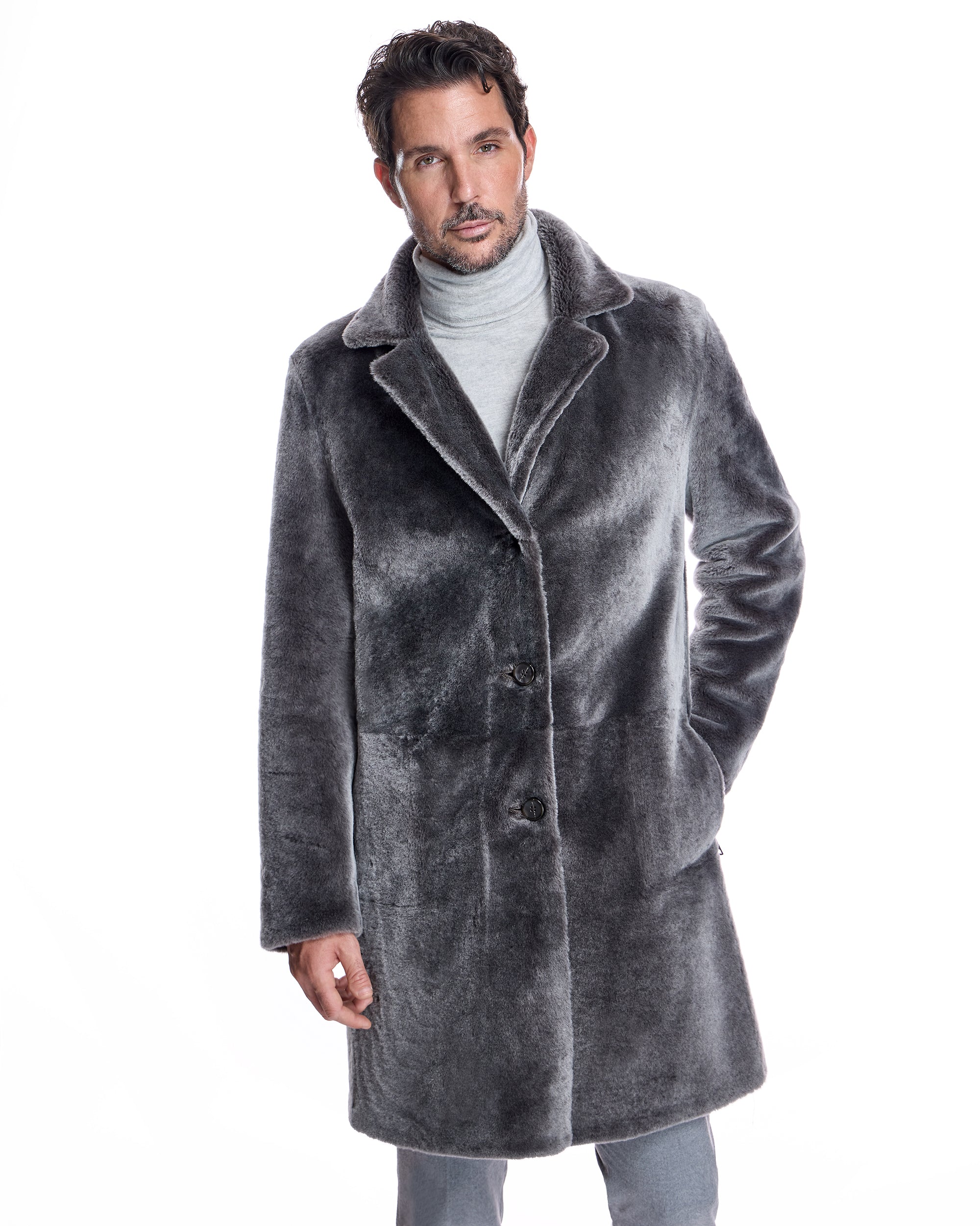 Men's Reversible Shearling Lamb Jacket