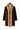 Archive & Vintage Reversible Brown Sheared Mink Coat with Crystal Fox Tuxedo-34"