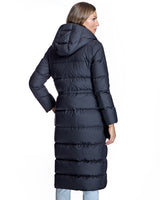 Nylon Down Filled Coat with Goat Trims - Maximilian