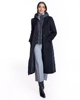 Cashmere Blend and Puffer Hooded Coat