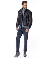 Reversible Men's Leather Jacket