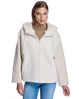 Hooded Shearling and Wool Jacket-Maximilian