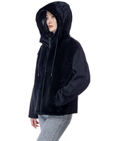 Hooded Shearling and Wool Jacket-Maximilian