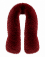 Maximilian Accessory 3.5" X41" Wine Dyed Fox Pull-Through Scarf
