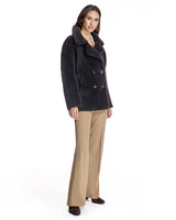 Maximilian Lambswool Peacoat-Maximilian
