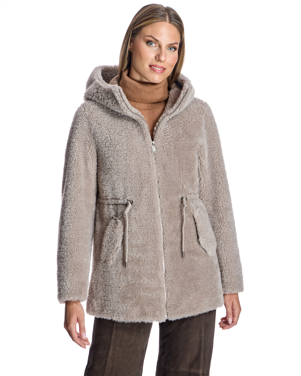 Maximilian Hooded Lambswool Jacket-Maximilian