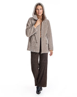 Maximilian Hooded Lambswool Jacket-Maximilian
