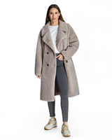 Maximilian Lambswool Midi Peacoat-Maximilian