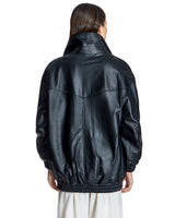 Women's Leather Zip-Front Jacket-Maximilian