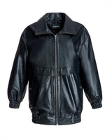 Women's Leather Zip-Front Jacket-Maximilian