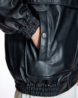 Women's Leather Zip-Front Jacket-Maximilian