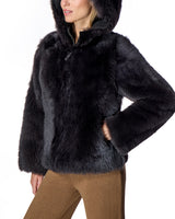 Hooded Toscana Shearling Lamb Jacket-Maximilian