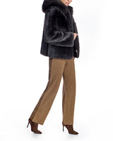 Hooded Toscana Shearling Lamb Jacket-Maximilian