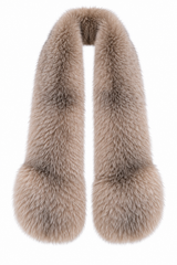 Maximilian Accessory 4"x40 Crystal Dyed fox Pull-Through Scarf