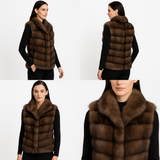 TIP DYED BARGUZINE SABLE  VEST
