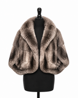 Archive & Vintage Natural Chinchilla 19" Capelet