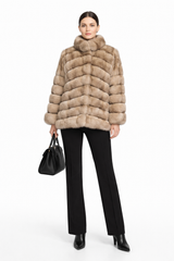 Tortora Dyed Russian Sable Reversible Jacket-29"