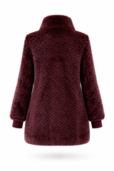 Archive & Vintage Wine Mink "Air Light" Sweater fur Jacket