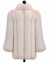 Archive & Vintage 30" Blush Dyed Fox Jacket with Shawl Collar