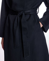 Cashmere Belted Coat with Cashmere Goat Shirt Collar-Maximilian