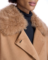 Cashmere Belted Coat with Cashmere Goat Shirt Collar-Maximilian