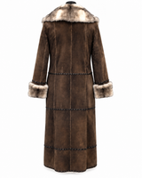 Archive & Vintage Black Cross Mink Reversible Coat