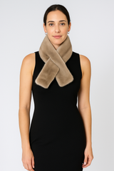 Mink Pull Thru Scarf