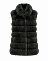 Maximilian One-of-a-Kind 24" Forest Green Dyed Russian Sable Vest