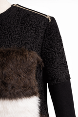 Archive & Vintage Lamb & Persian Fur Pullover- Designer