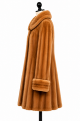 Archive & Vintage 35" Whiskey Mink Swing Coat -Fully Reversible