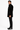 Maximilian 33" Black Dyed Swakara Lamb Men's Peacoat with Leather Trim