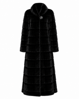 Maximilian One-of-a-Kind 54" BLACKGLAMA® Mink Coat, Horizontal Body