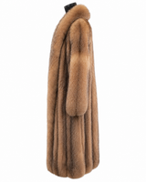 Archive & Vintage 49" Crystal Fox Coat with Tuxedo Collar