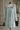 Archive Vintage Seafoam Dyed Broadtail Coat with Sable Trim- 38"