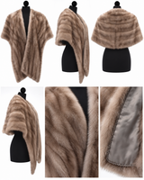 Archive & Vintage Silver Blue Mink Stole