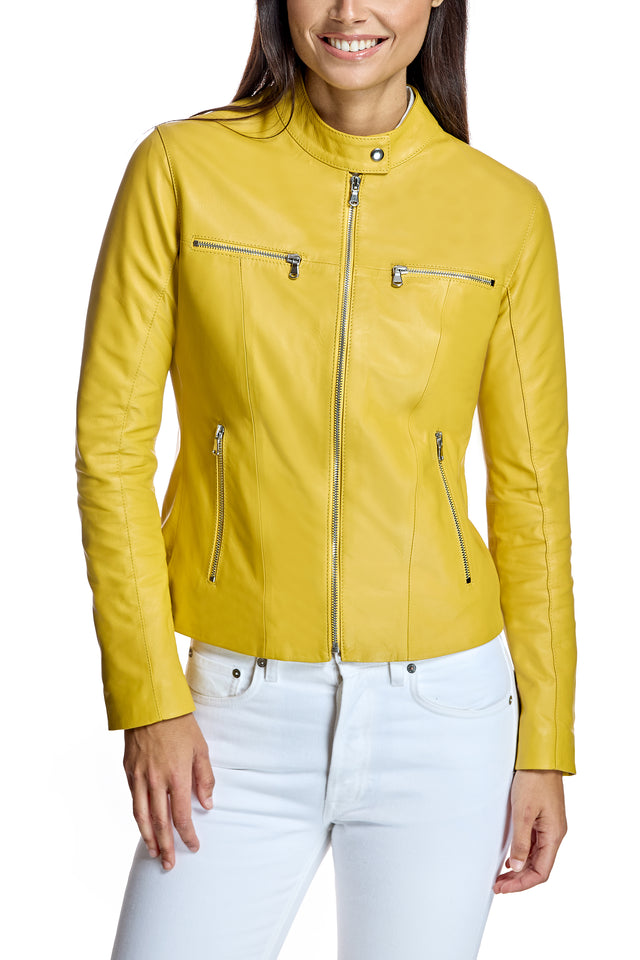 Italian Leather Fitted Jacket / Maximilian