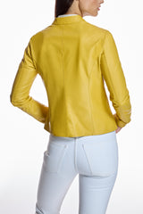 Italian Leather Fitted Jacket / Maximilian
