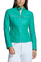 Italian Leather Fitted Jacket / Maximilian