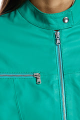Italian Leather Fitted Jacket / Maximilian