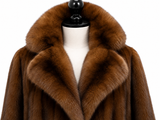 Archive & Vintage 31" Demibuff Mink Jacket with Sable Notch Collar