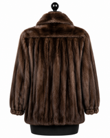 Archive & Vintage Natural Leticia Mink Jacket with Notch Collar-27"