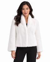 Maximilian One-of-a-Kind 22" White Bleached Mink Jacket