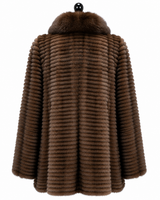 Archive & Vintage 30" Michael Kors Tip dyed Sable Sweater Jacket