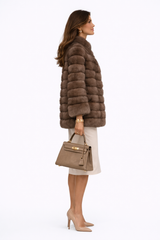Tortora Dyed Russian Sable Jacket -27"