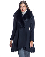 Woolblend Fit and Flare Coat-Maximilian